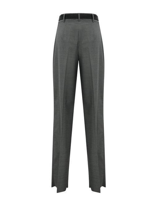 Pantalone Juanita in lana grigio melange MAX MARA STUDIO | 2426136081600003